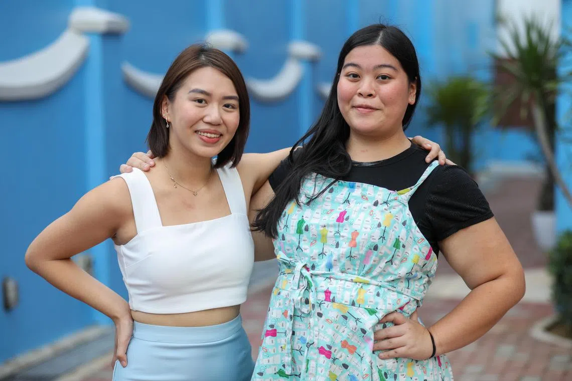 Shannen Tan (left) and Miriam Cheong (right) became mutual confidants after learning that they were both theatre actresses diagnosed with polycystic ovary syndrome (PCOS).