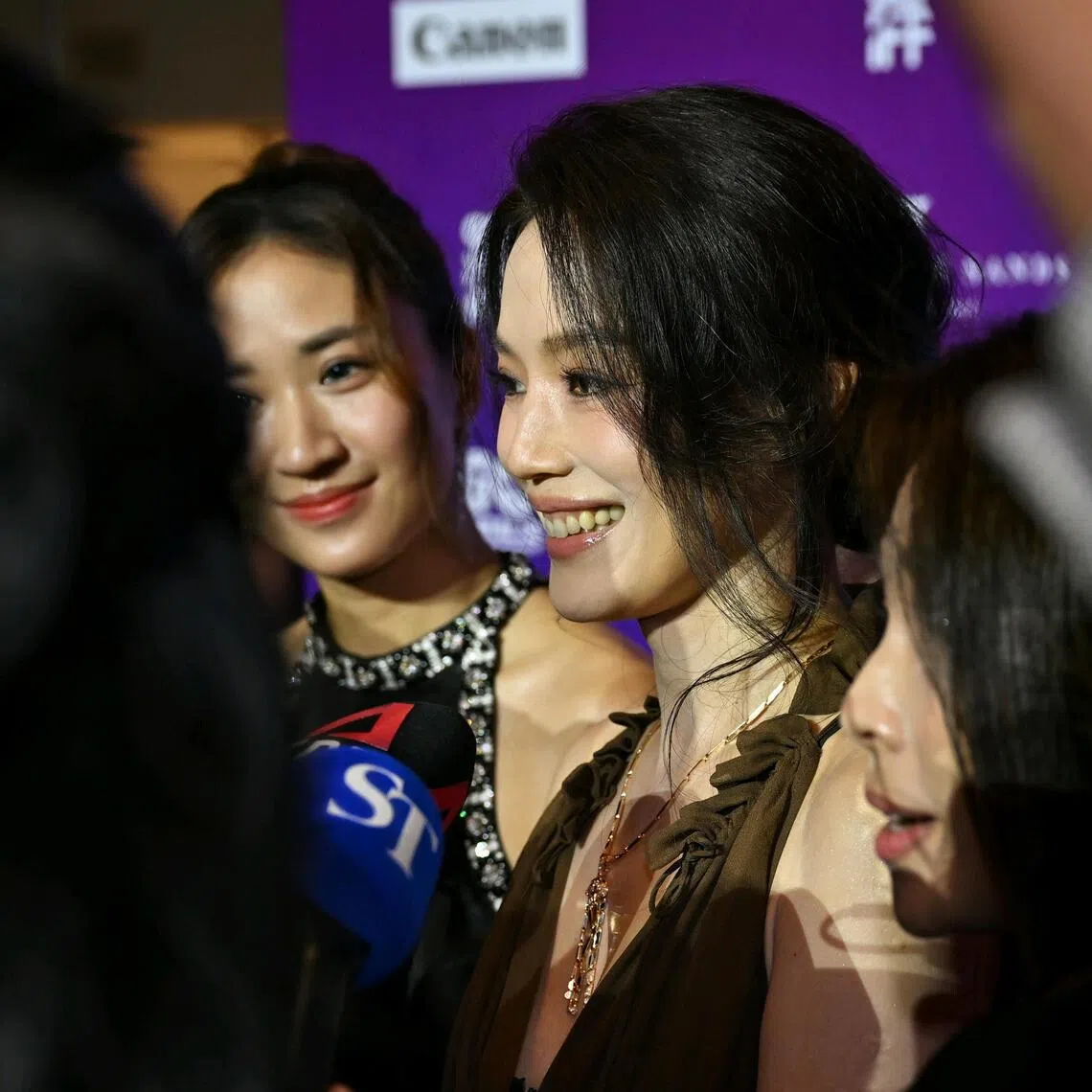 Taiwanese actress and director Shu Qi on the red carpet at the 36th Singapore International Film Festival at Sands Theatre,  Marina Bay Sands, on Nov 26, 2025.
