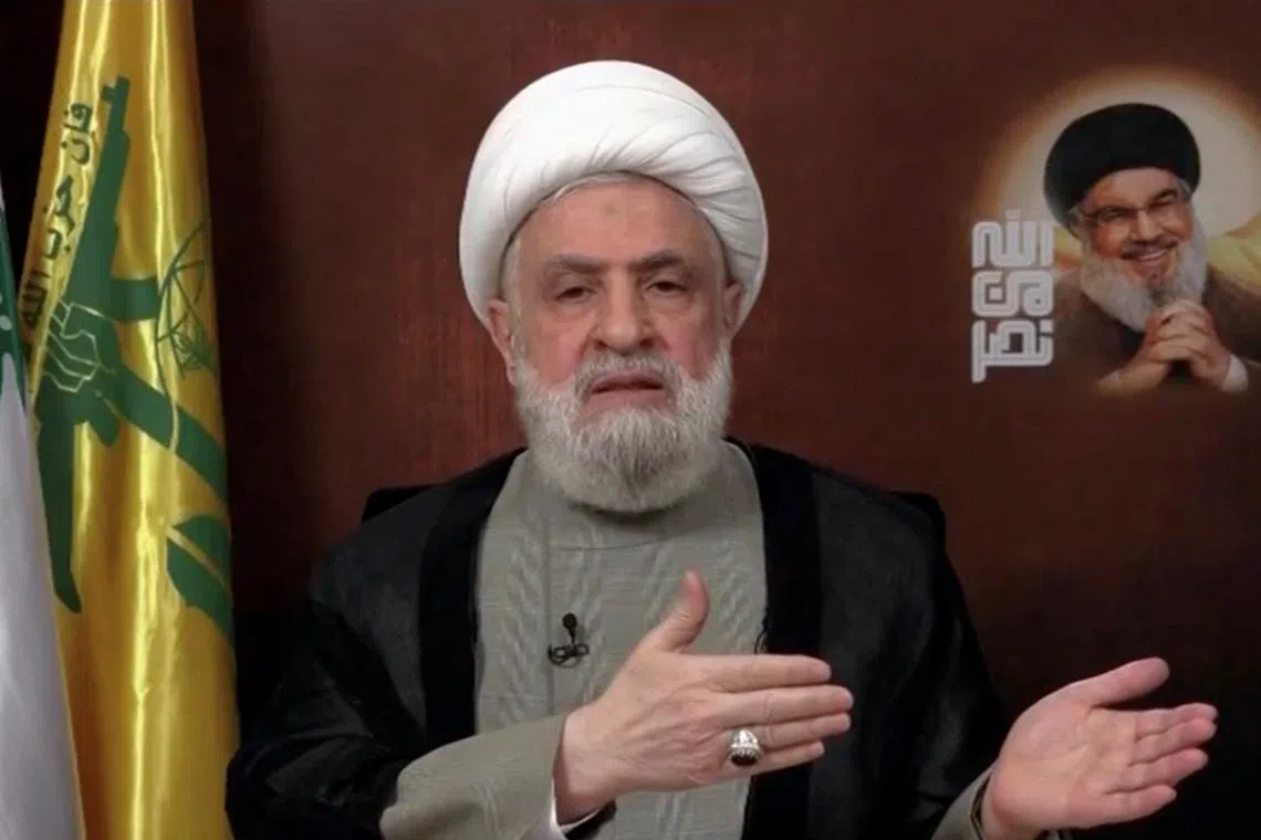 Hezbollah leader Naim Qassem threatened to organise street protests in the future if the group's demands were not met.