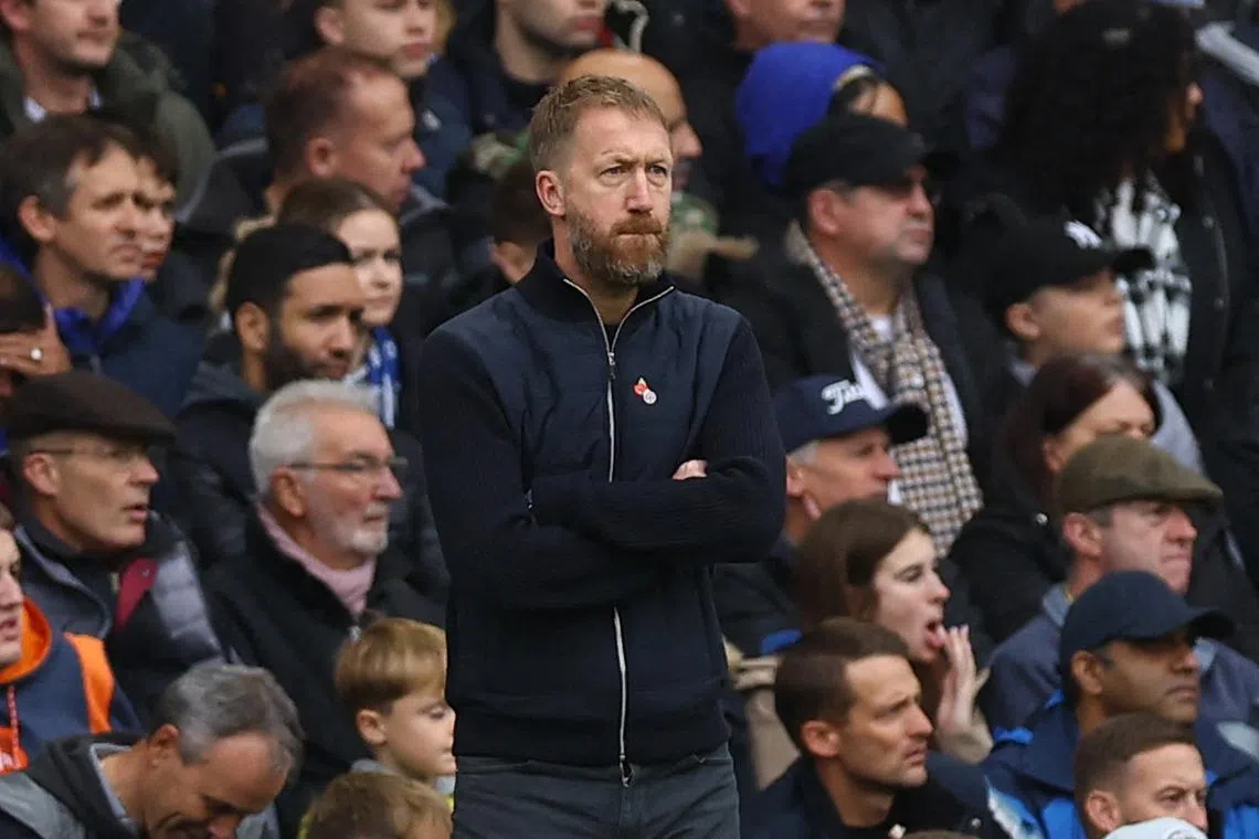 Chelsea manager Graham Potter during the Premier League loss to Arsenal over the weekend.