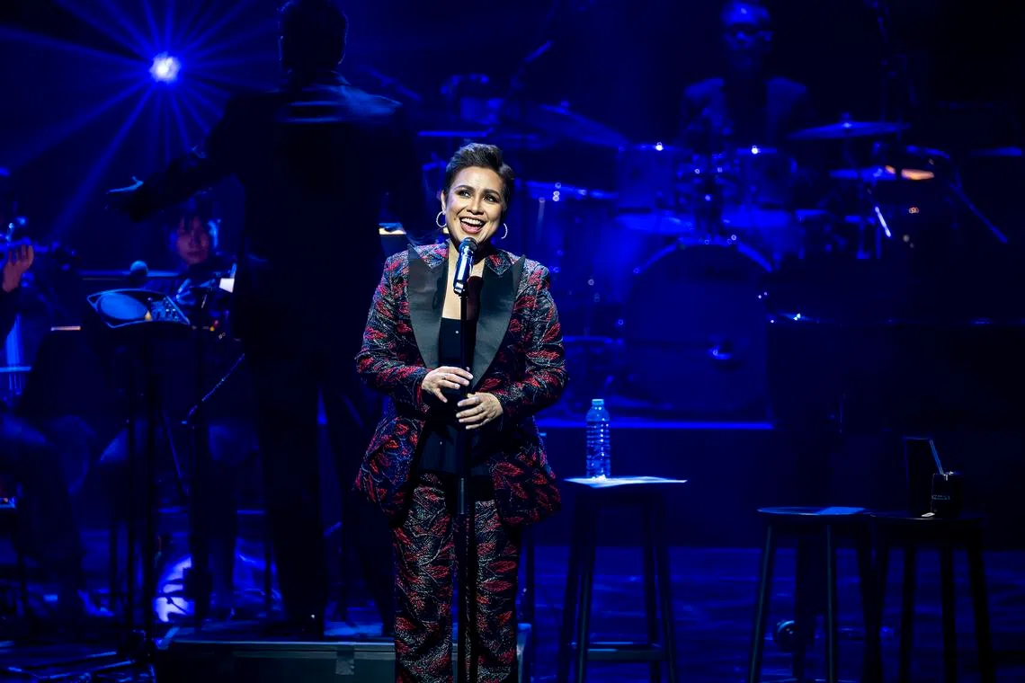 balea25 - Filipino actress-singer Lea Salonga performed four concerts at the Esplanade Theatre from March 20 to 22. Filename: Lea Salonga and Nathania Ong_Les Misérables The Arena Spectacular World Tour, Singapore 2026 PHOTO: LES MISERABLES THE ARENA SPECTACULAFilename: 02_Lea Salonga – Stage, Screen & Everything in Between_Photo Credit PHOTO: KEN CHEONG Conditions of use: SPH use in the Life folde