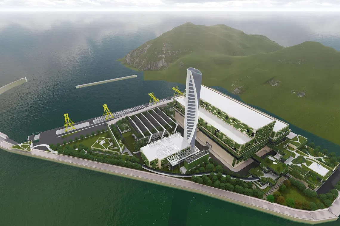 Keppel is currently supporting Hong Kong with its first integrated waste management facility (IWMF) for municipal solid waste.

PHOTO: KEPPEL CORP