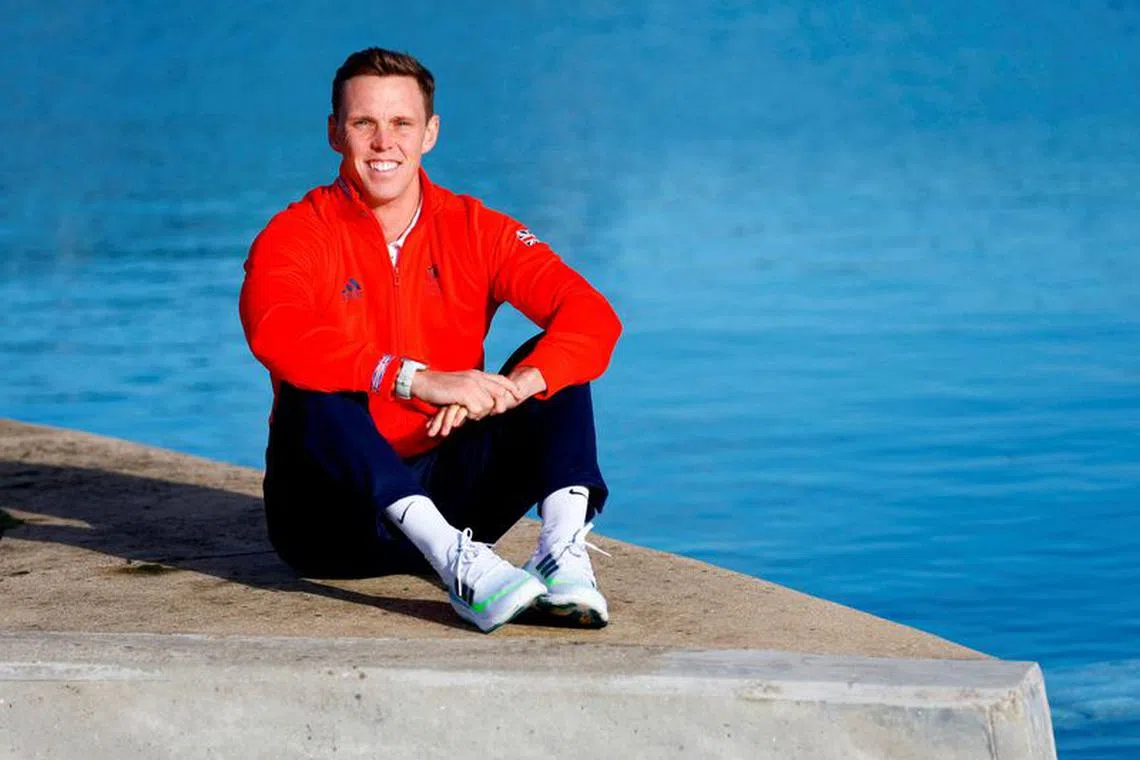 Canoe Slalom - Team GB Canoe Slalom Squad Announcement for Paris 2024 - Lee Valley White Water Centre, Waltham Cross, Britain - November 15, 2023 Joe Clarke poses for a photo after The British Olympic Association (BOA) announce the canoe slalom athletes selected for Team GB for the Paris 2024 Olympic Games Action Images via Reuters/Peter Cziborra