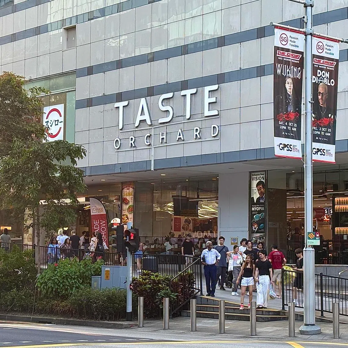 The former OG Orchard Point building reopened as Taste Orchard in February 2024, with anchor tenant and supermarket chain Eccellente by Hao Mart occupying three levels.