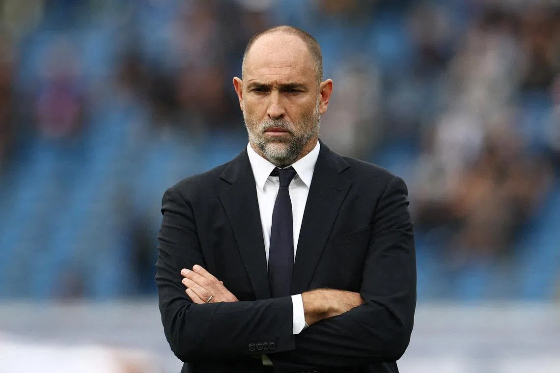 FILE PHOTO: Soccer Football - Serie A - Como v Juventus - Stadio Giuseppe Sinigaglia, Como, Italy - October 19, 2025 Juventus coach Igor Tudor before the match REUTERS/Guglielmo Mangiapane/File Photo