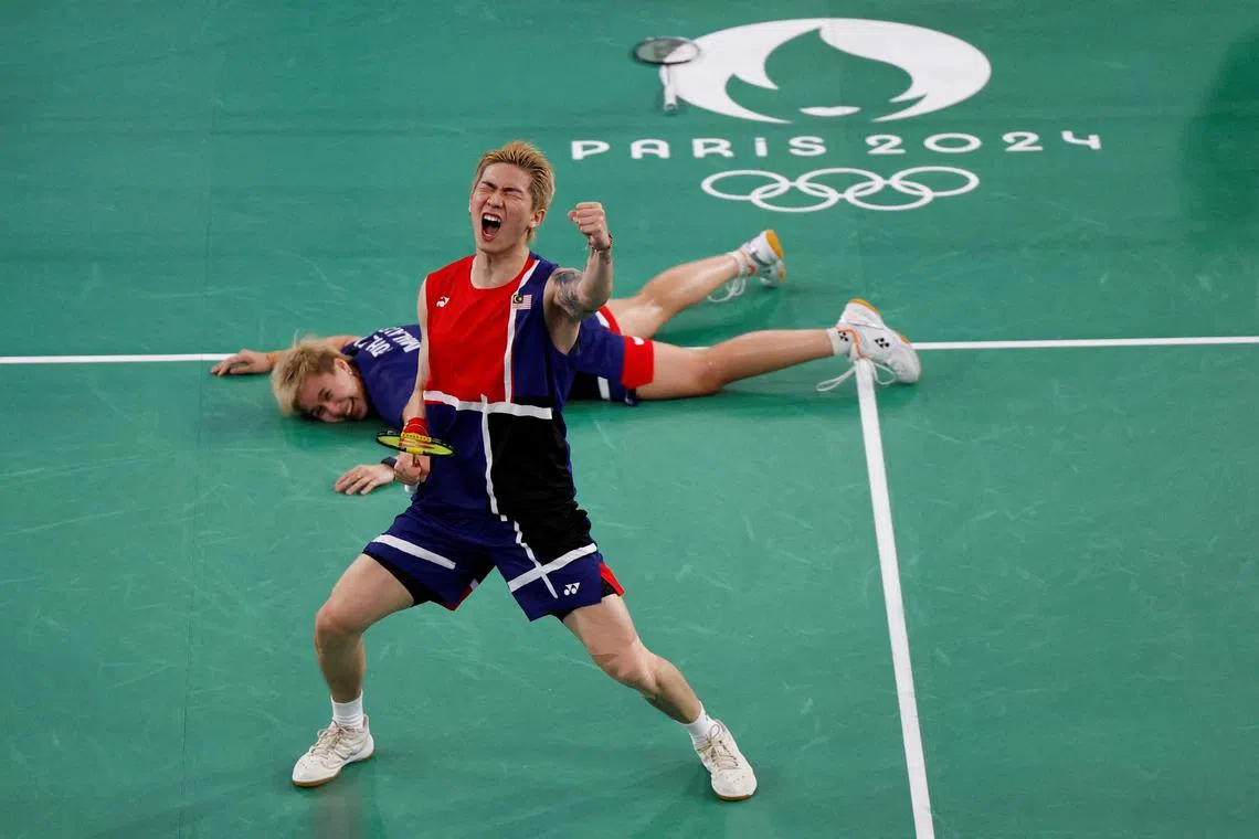 Malaysia stun China’s mixed doubles badminton pair at Paris Olympics ...
