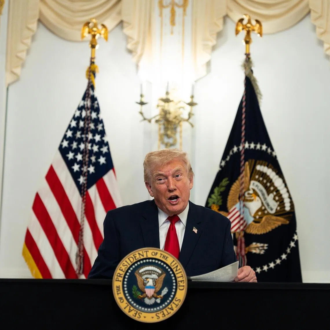 US President Donald Trump called for funds to go directly to individuals rather than insurers.