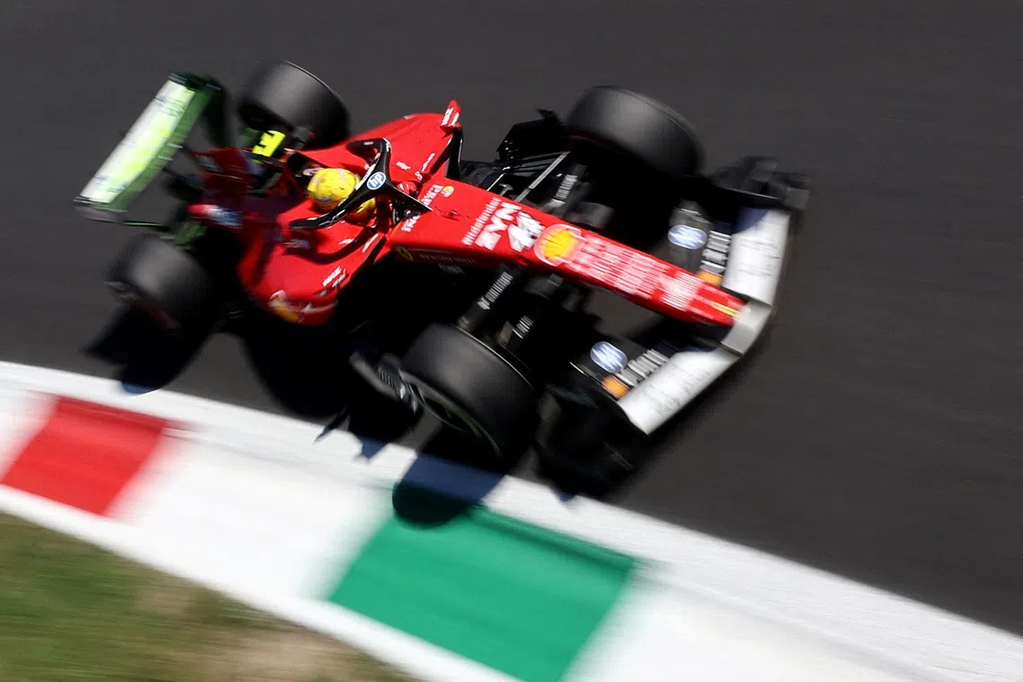 Formula One F1 - Italian Grand Prix - Autodromo Nazionale Monza, Monza, Italy - September 4, 2026 Ferrari's Lewis Hamilton during practice REUTERS/Jakub Porzycki     TPX IMAGES OF THE DAY