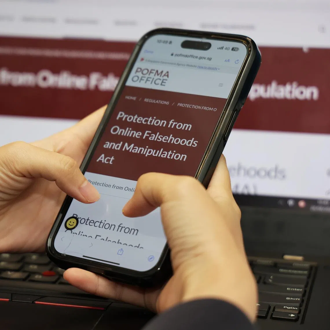 Ms Han Hui Hui is required to carry the correction notices for falsehoods in her since-deleted livestreams.