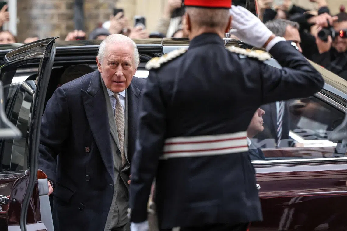 Britain's King Charles said "the law must take its course" when responding to the former prince's arrest.