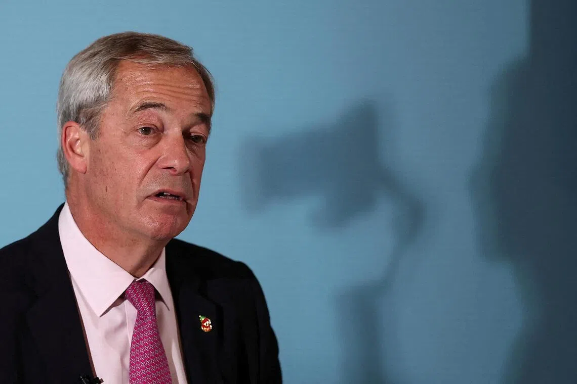 Britain's Reform UK party leader Nigel Farage said he would not apologise “because I don’t think I did anything that directly hurt anybody.”