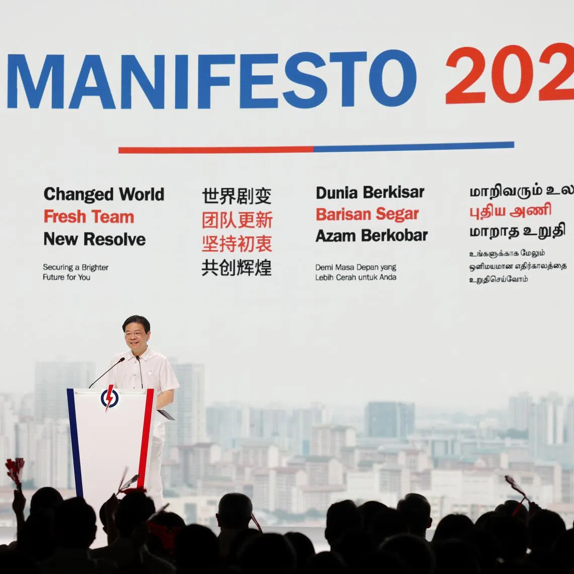 PM Lawrence Wong described the manifesto as the PAP’s promise to all Singaporeans.