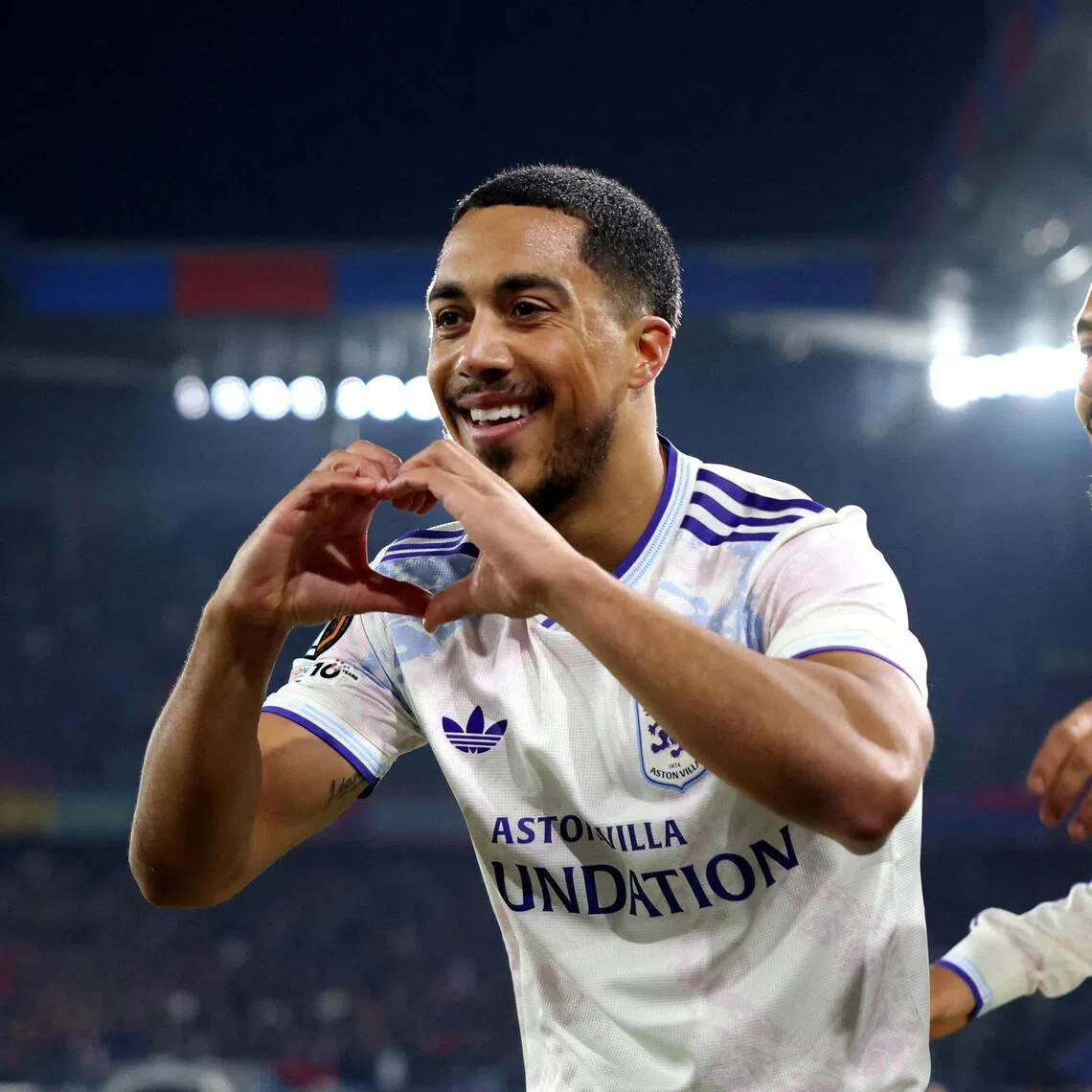 Aston Villa's Youri Tielemans celebrates scoring their second goal against Basel in the Europa League on Dec 11.