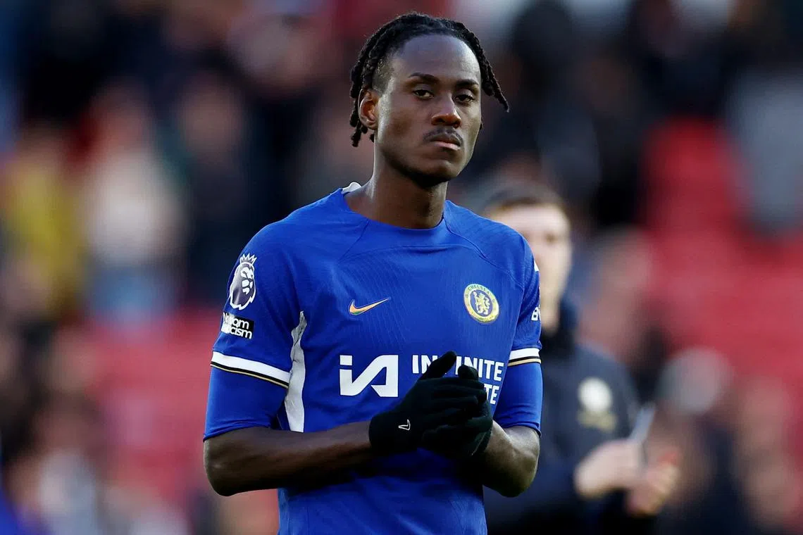 FILE PHOTO: Soccer Football - Premier League - Sheffield United v Chelsea - Bramall Lane, Sheffield, Britain - April 7, 2024  Chelsea's Trevoh Chalobah applauds fans after the match REUTERS/Molly Darlington/File photo