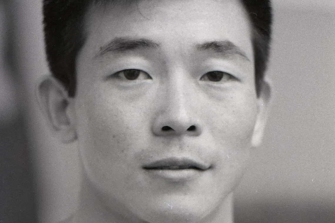 This undated photo shows Japanese gymnast Akinori Nakayama, who won six Olympic golds and gave his name to a ring manoeuvre regularly performed by top competitors. Japanese gymnast Akinori Nakayama has died aged 82, officials said. (Photo by JIJI Press / AFP) / Japan OUT