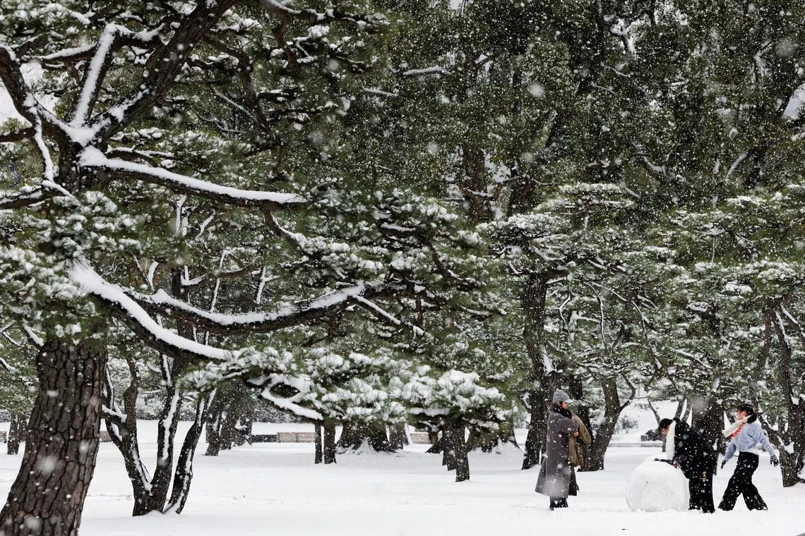 Heavy snowfall hits northern and western Japan, Tokyo also blanketed by snow