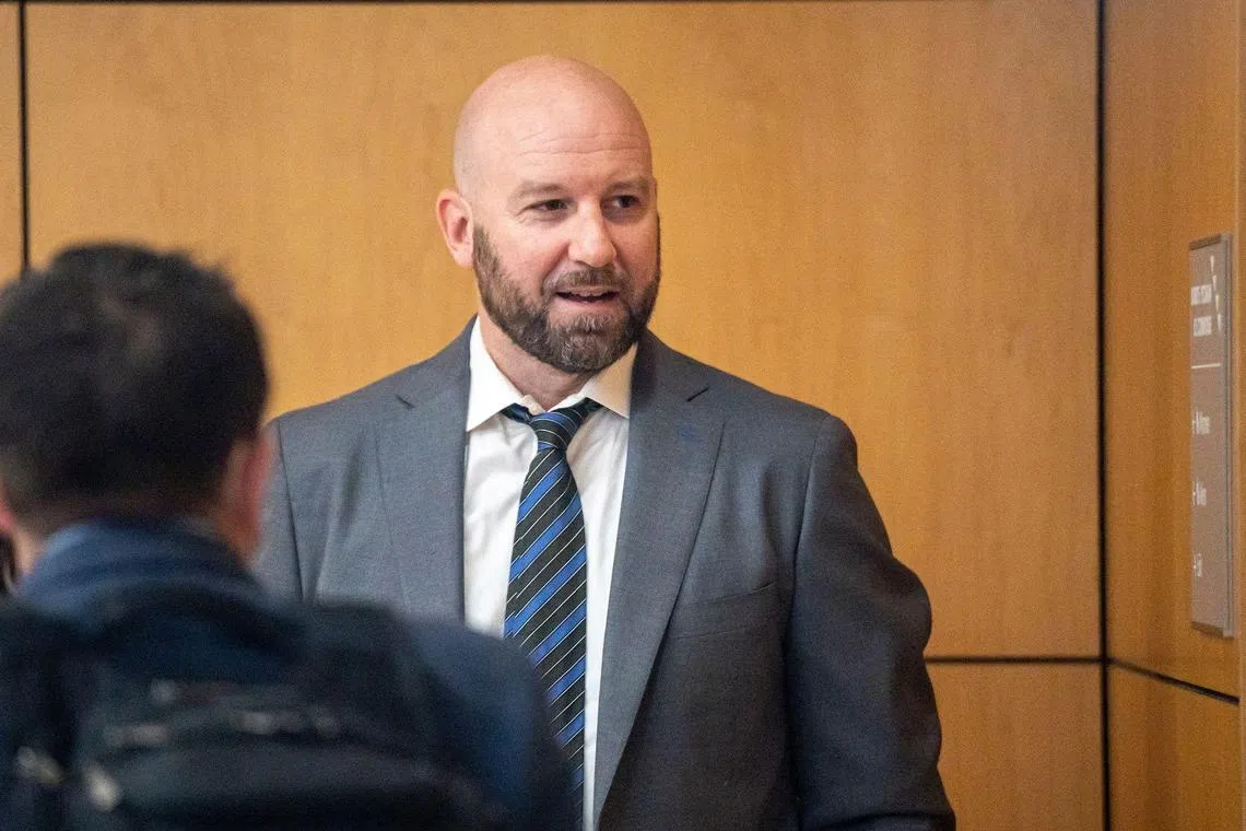 Andrew Bosworth, chief technology officer of Meta Platforms Inc., arrives at federal court in San Jose, California, US, on Monday, Dec. 19, 2022. The Federal Trade Commission sued Meta in July to block them from acquiring Within Unlimited, the maker of popular virtual reality fitness app Supernatural. Photographer: David Paul Morris/Bloomberg