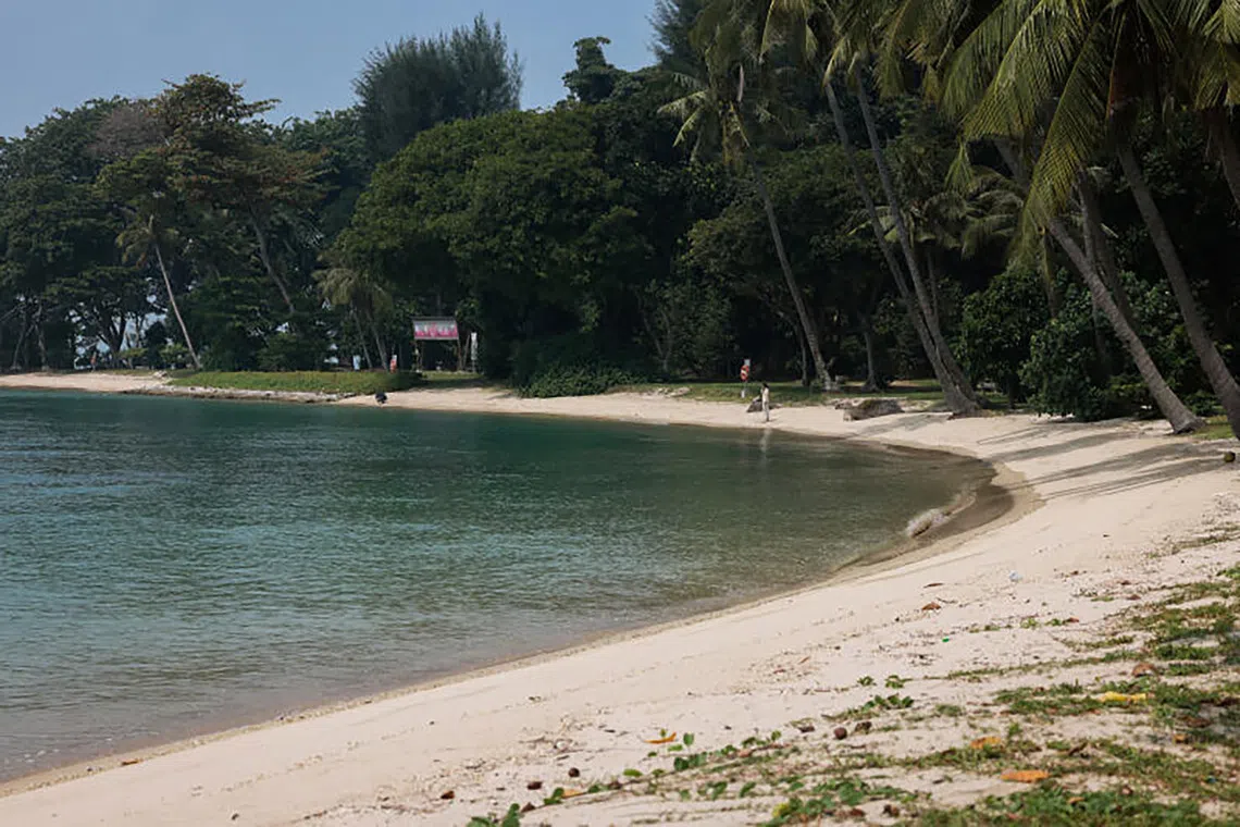 A lagoon on Sisters’ Islands on Sept 30, 2026.