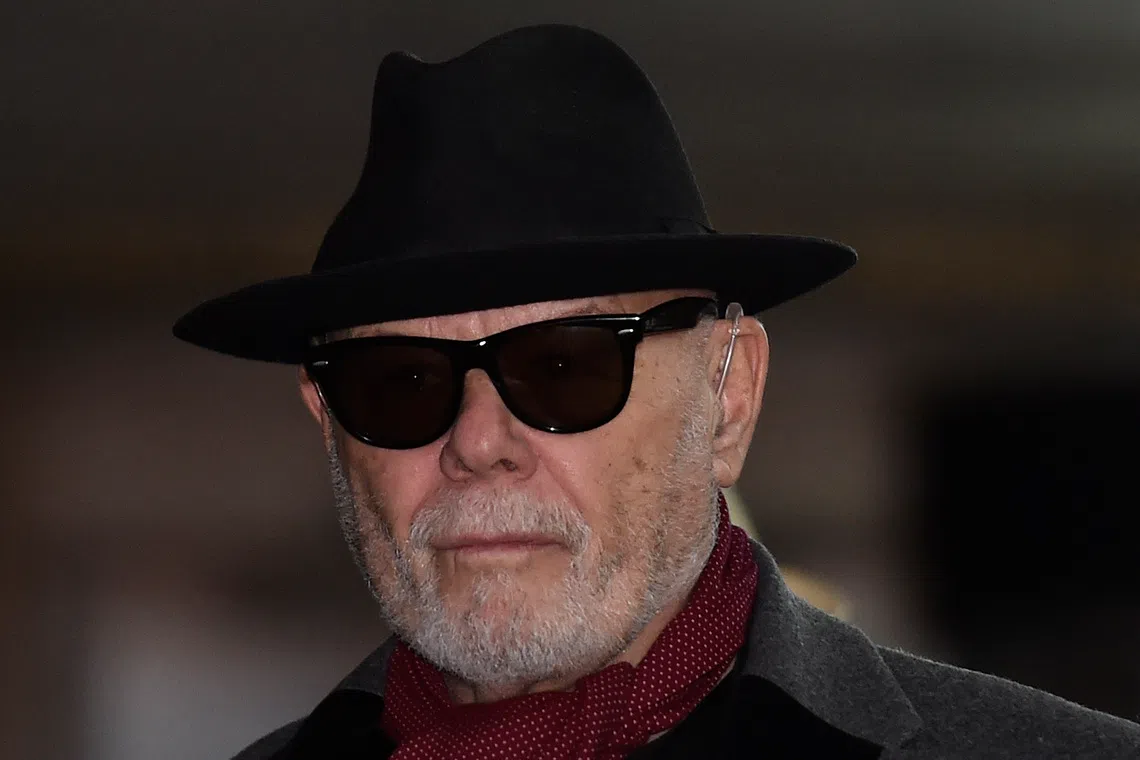 FILE PHOTO: British former pop star Gary Glitter, whose real name is Paul Gadd, leaves Southwark Crown Court in London February 4, 2015. REUTERS/Toby Melville/ File Photo