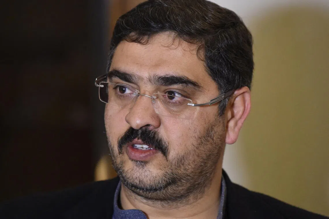 (FILES) In this file photo taken on January 16, 2016, spokesman for the Balochistan government, Anwar-ul-Haq Kakar, speaks during an interview with AFP in Quetta. Anwaar-ul-Haq Kakar, a little-known senator from Pakistan's least-populous province, will be caretaker Prime Minister to see the country through to the next election, the leader of the opposition said on August 12, 2023. (Photo by Banaras KHAN / AFP)