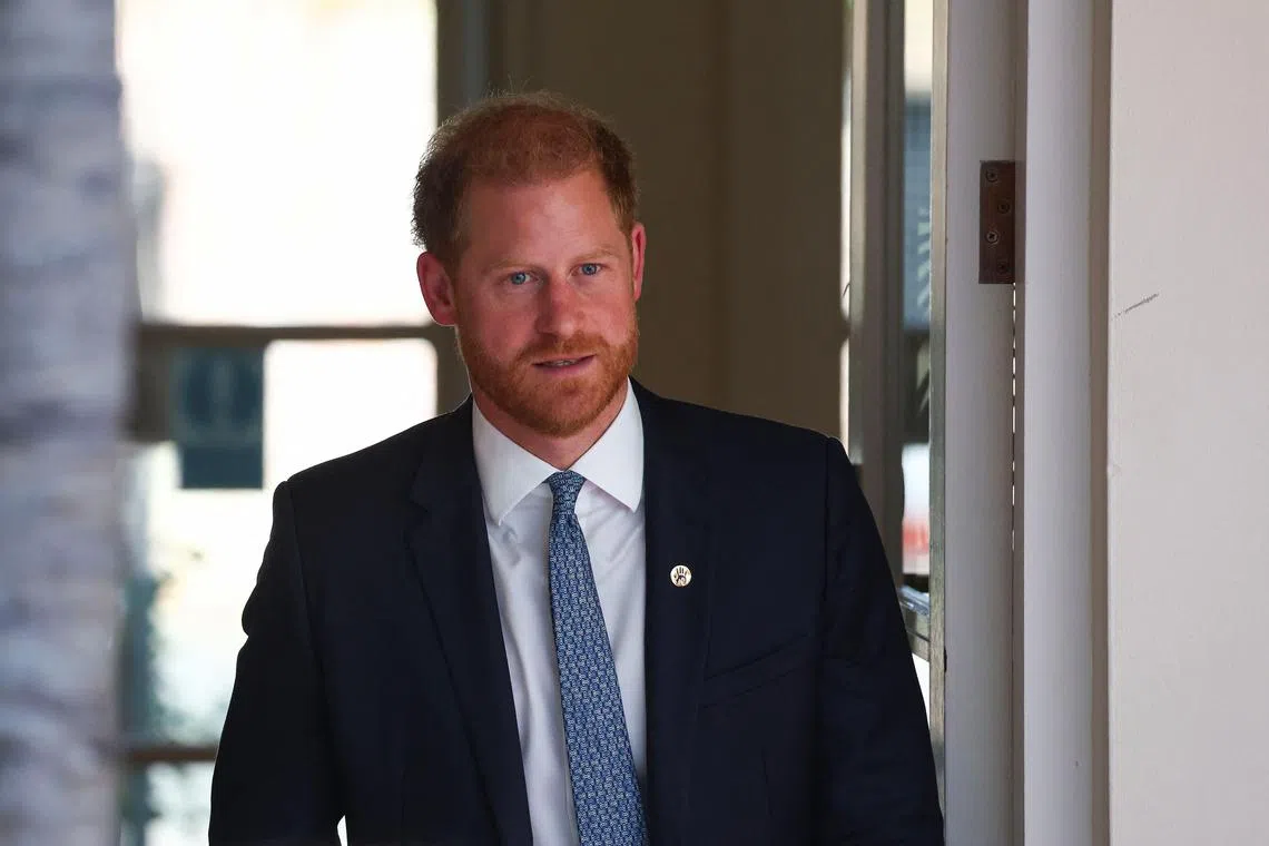 FILE PHOTO: Britain's Prince Harry attends the 2023 WellChild Awards ceremony in London, Britain, September 7, 2023. REUTERS/Toby Melville