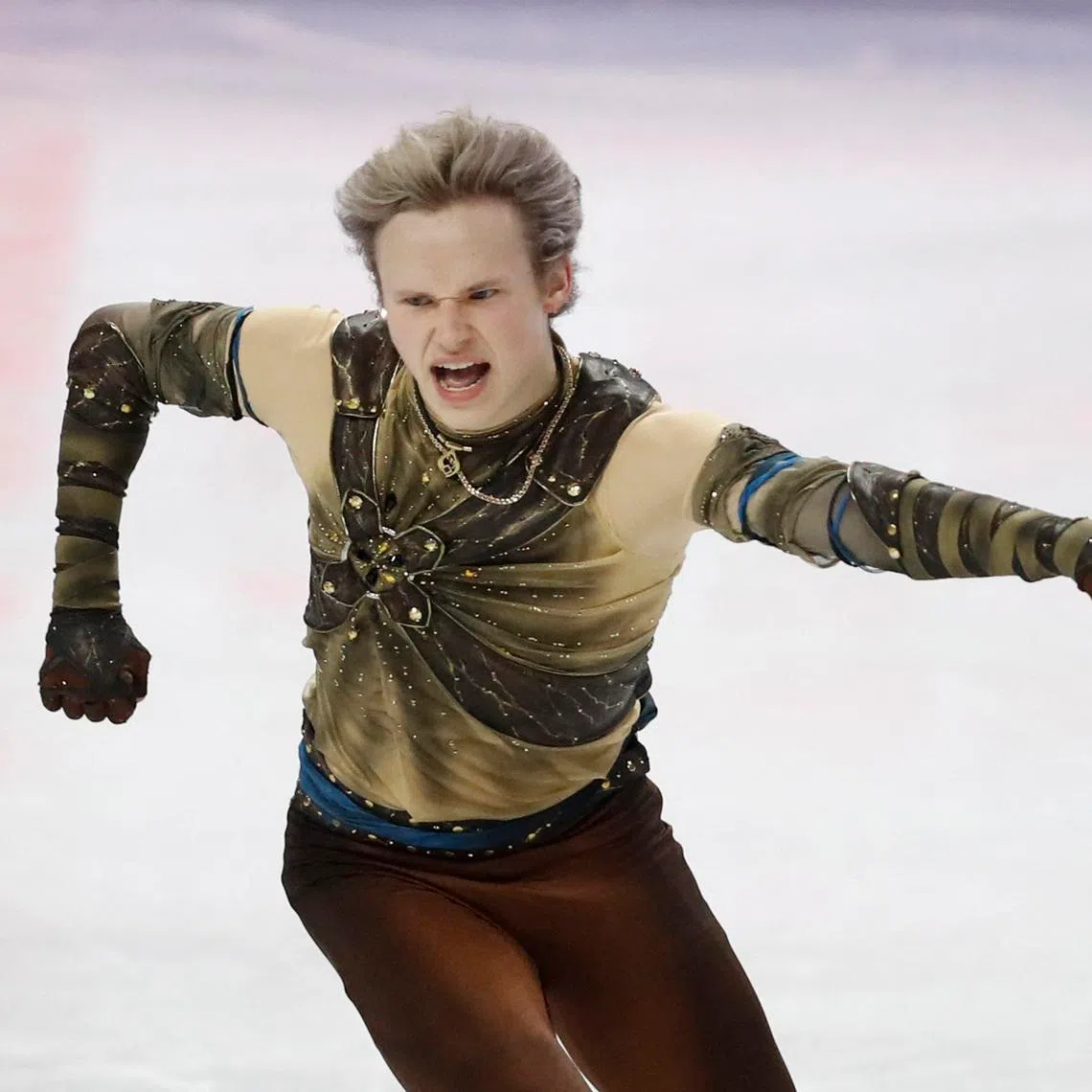 Figure Skating - ISU Figure Skating World Championships - O2 arena, Prague, Czech Republic - March 26, 2026 Ilia Malinin of the U.S. performs during the men's short program REUTERS/Eva Korinkova