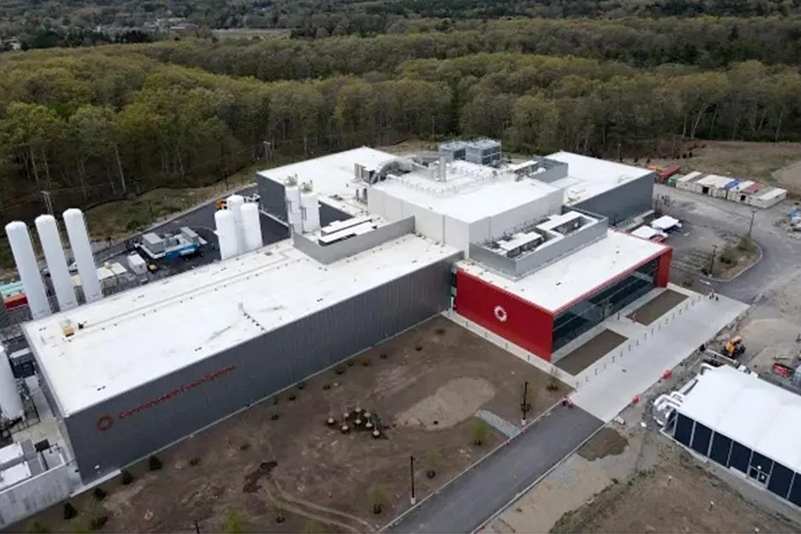 Commonwealth Fusion Systems’ SPARC facility at Devens, Massachusetts. The company wants to use the additional funding to forge ahead with creating its commercial power plant.