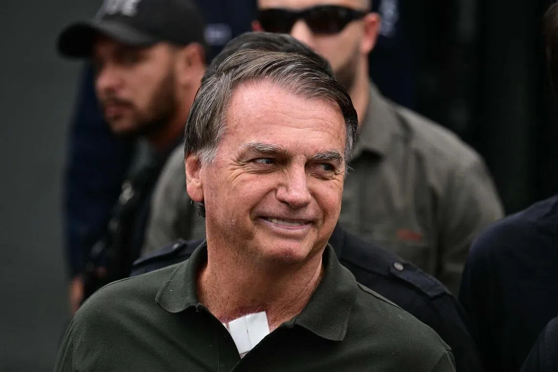 Former Brazilian president Jair Bolsonaro is serving a 27-year prison sentence for plotting a coup after losing the 2022 election.