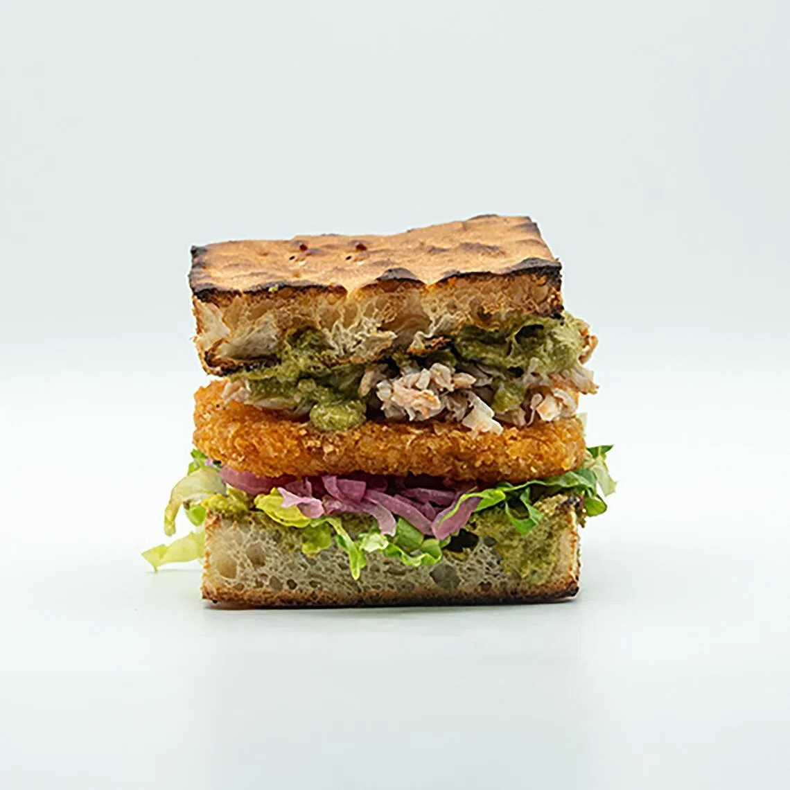 Yeast Side’s Mr Crabs focaccia sandwich. 