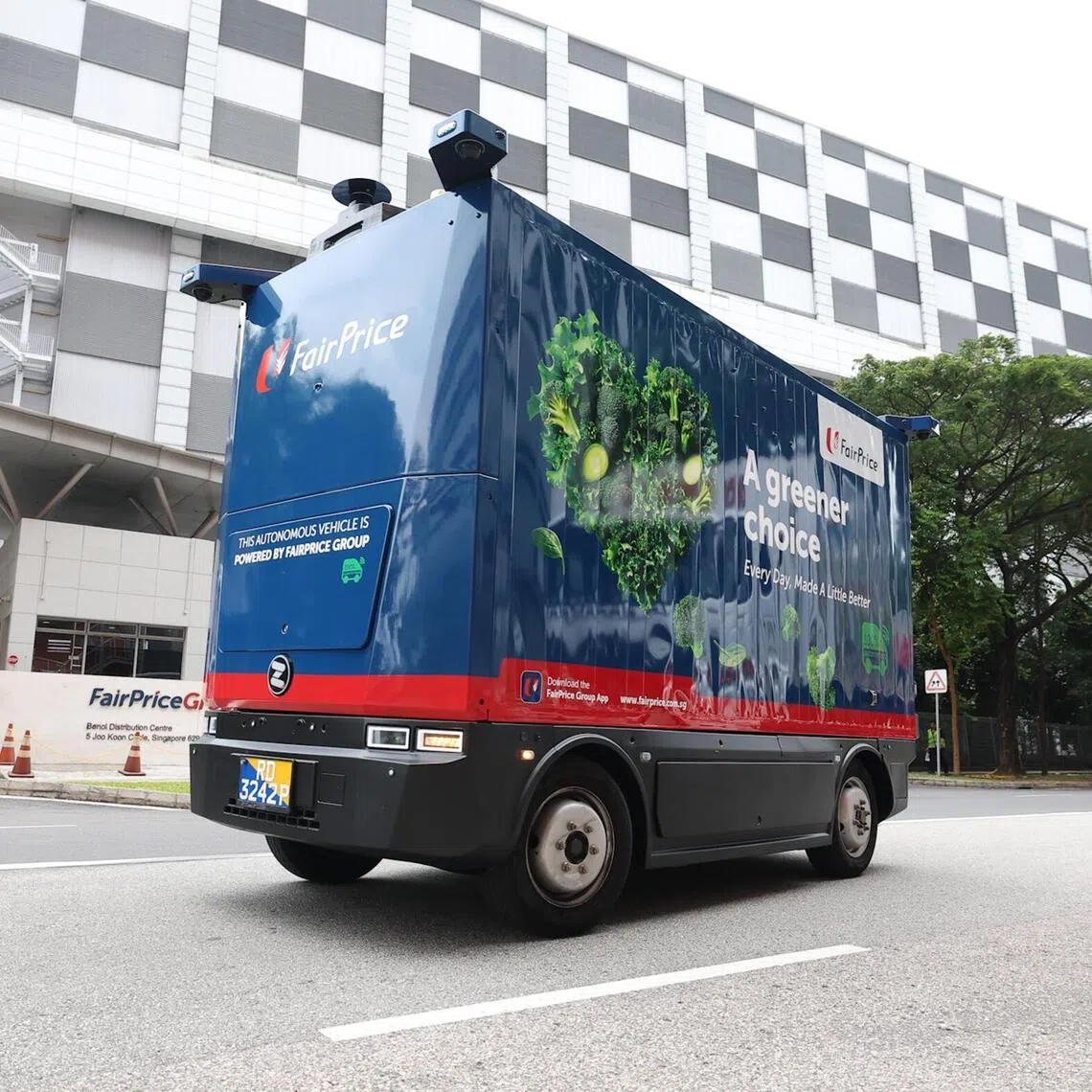 The FairPrice Group plans to use the vehicles to transport goods within and between its distribution centres in Joo Koon and Benoi.