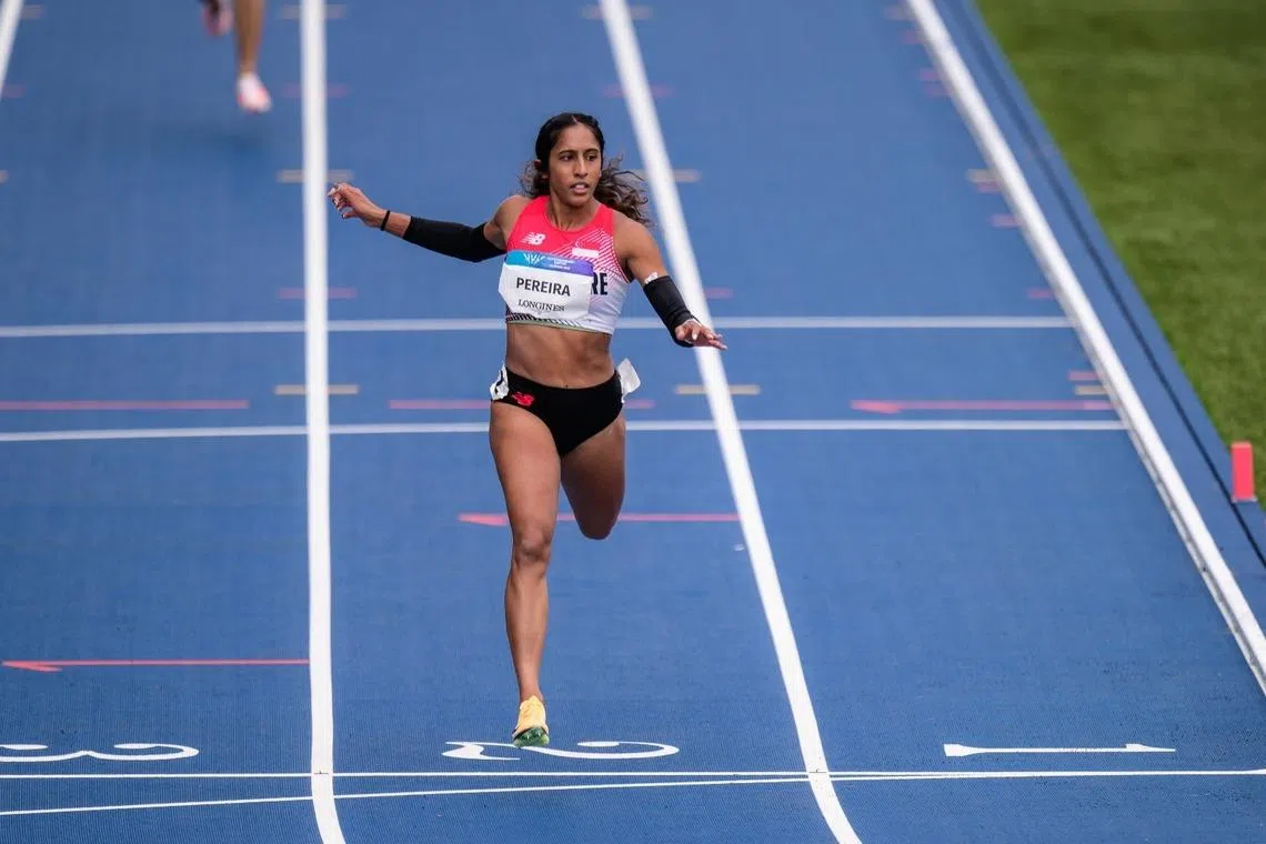 Singapore’s Shanti Pereira places 2nd in her 200m heat, qualifies for semis at Commonwealth Games