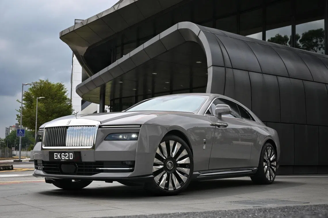 Stylish spectacle: The Spectre strikes a handsome pose, whichever way you look at it.