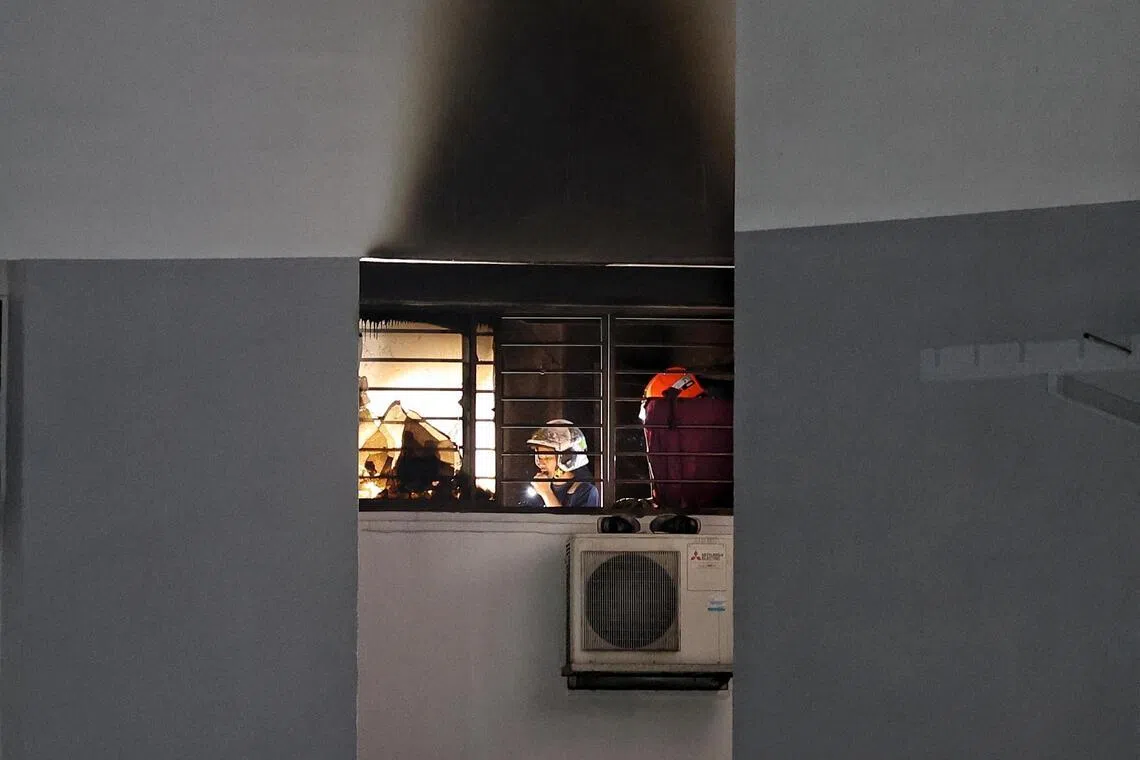 One person rescued and taken to hospital after fire breaks out in Tampines flat