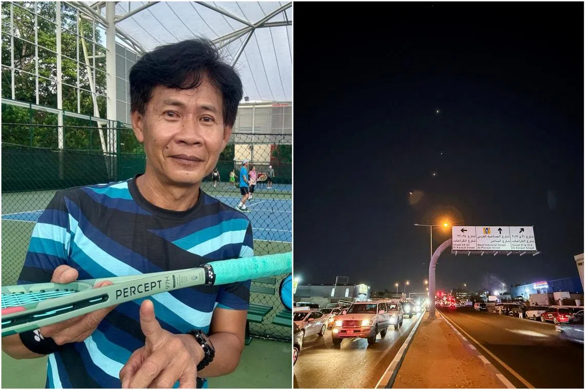 Mr Hashim Sidek was in Qatar to celebrate his grandson’s first birthday when Iran launched air strikes on the Al Udeid Air Base.