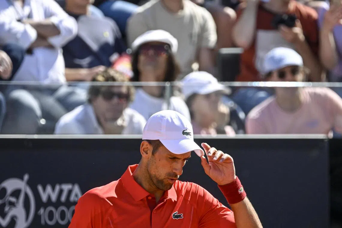 Djokovic was knocked out of the Italian Open in the third round by unheralded Alejandro Tabilo of Chile.
