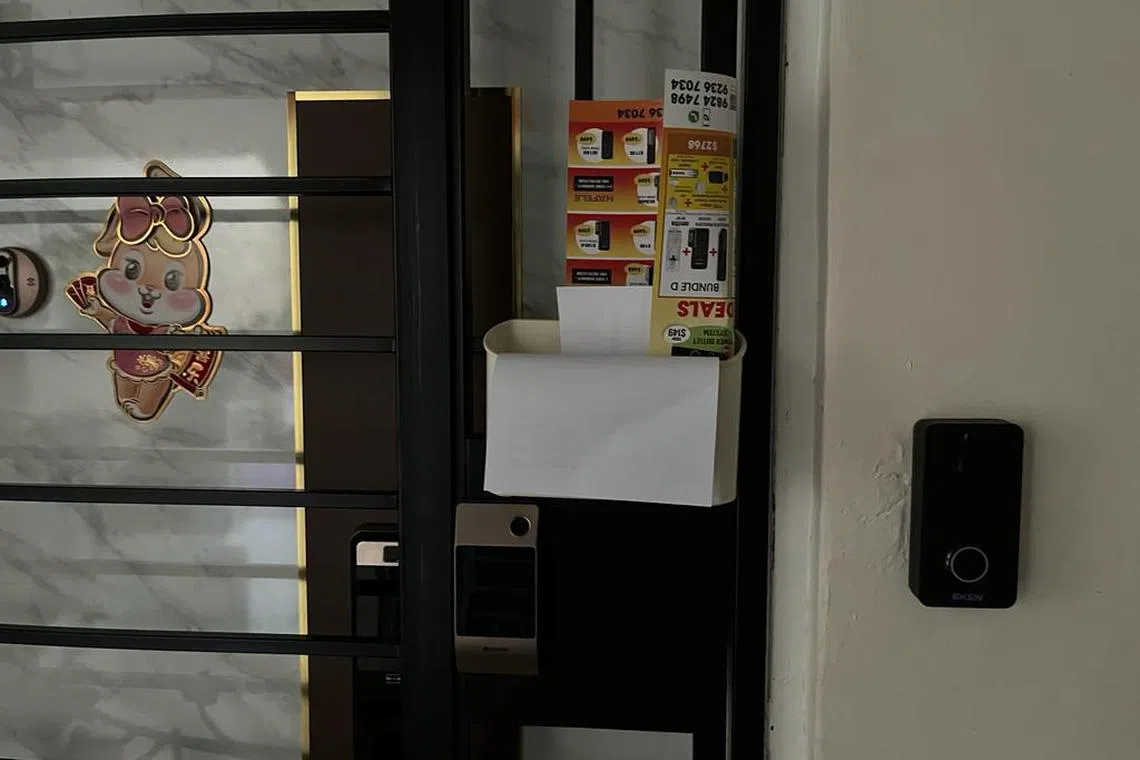 A town-council issued flyer box spotted at Tampines Ave 5