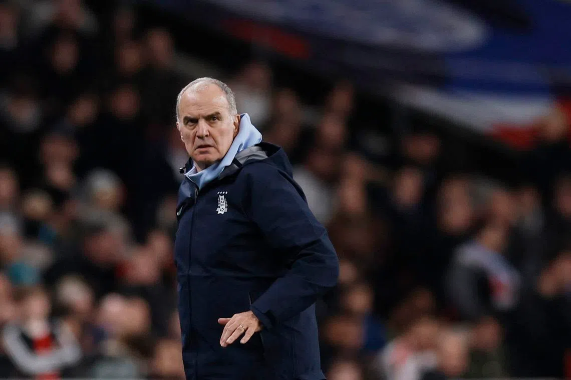 Soccer Football - International Friendly - England v Uruguay - Wembley Stadium, London, Britain - March 27, 2026 Uruguay coach Marcelo Bielsa Action Images via Reuters/Andrew Couldridge