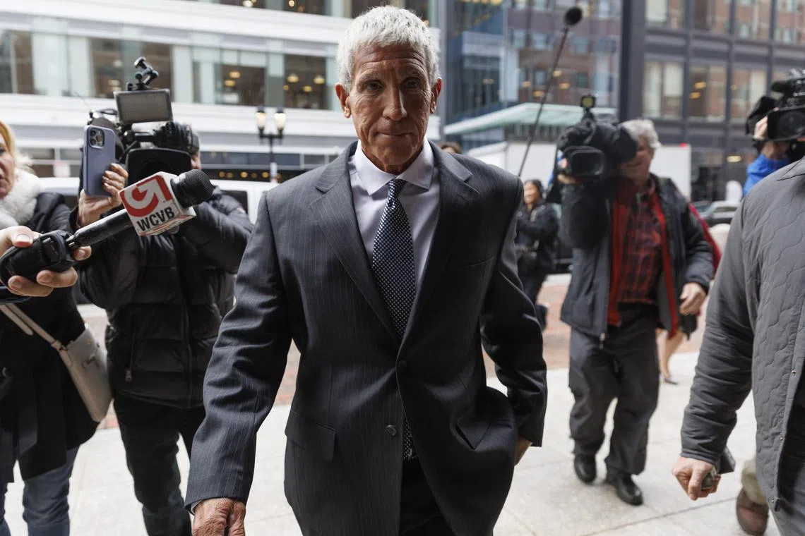 William Singer arrives at the courthouse for his sentencing in Boston, on Jan 4, 2023.