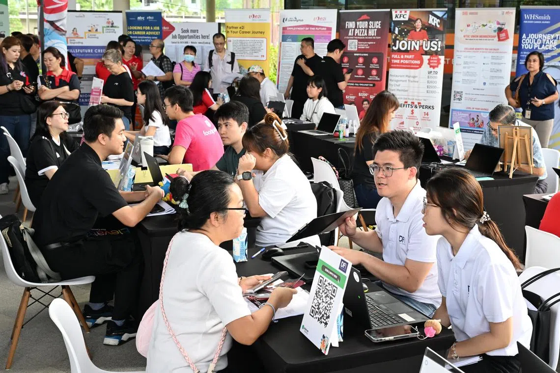 The Heartland Job Portal was launched at the e2i Career and Skills Fair in Bukit Canberra on Aug 17.