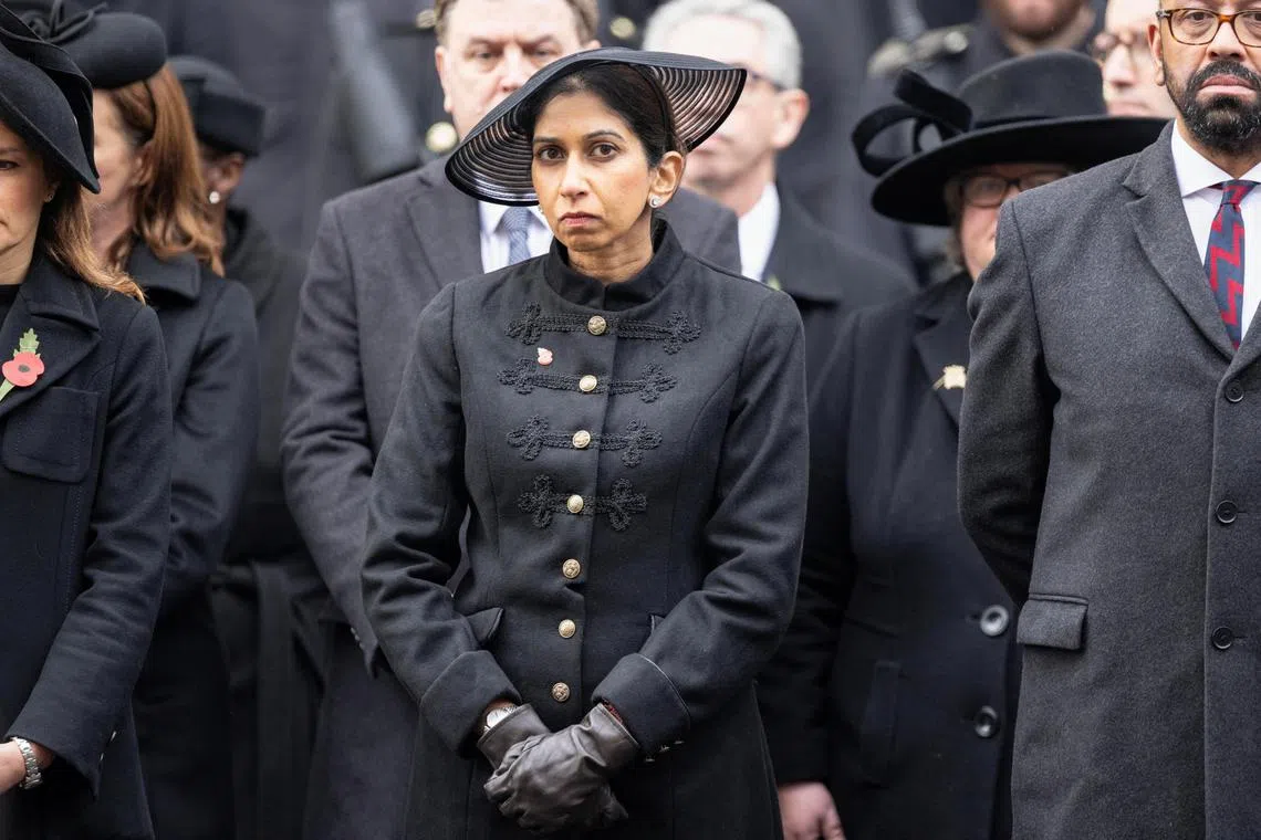 Britain's Home Secretary Suella Braverman enjoys strong popularity among the Conservative Party's right wing.