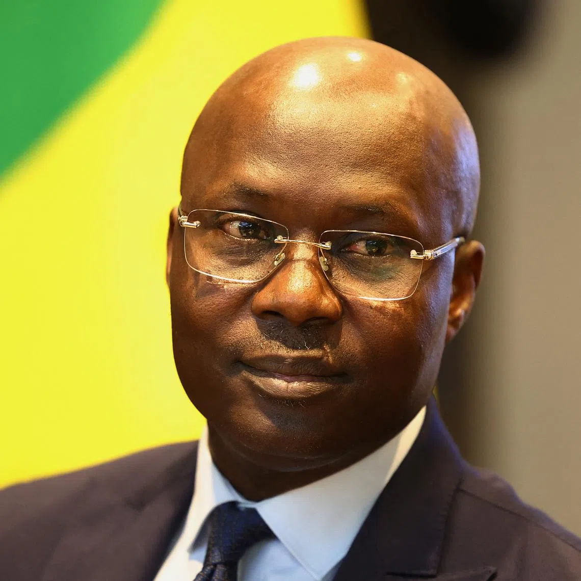 Soccer Football - Senegal lawyers give press conference on AFCON appeal case - The Court of Arbitration for Sport, Paris, France - March 26, 2026 Abdoulaye Fall, president of Senegalese football federation during the press conference REUTERS/Abdul Saboor