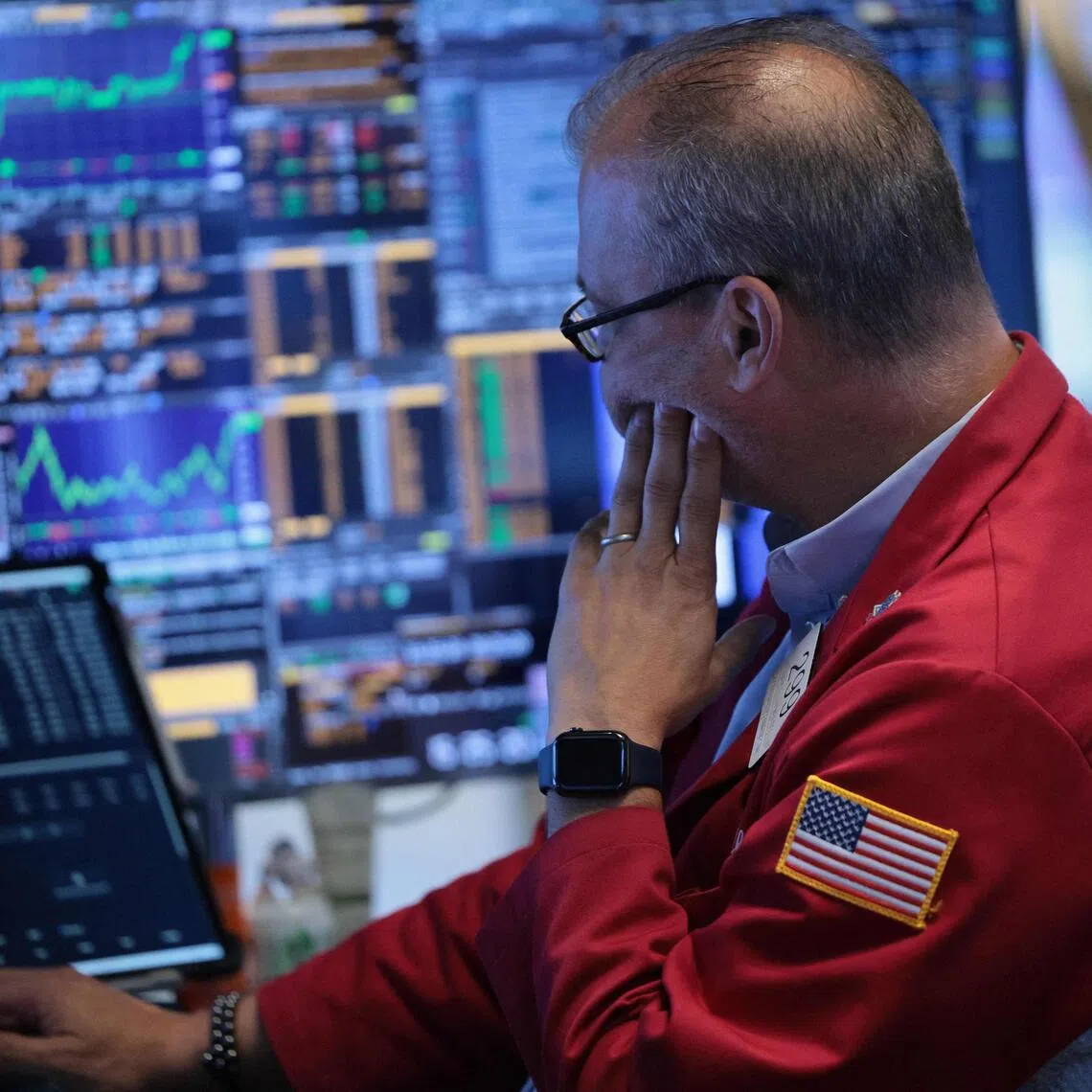Traders working on the floor of the New York Stock Exchange on Sept 3, in New York City.