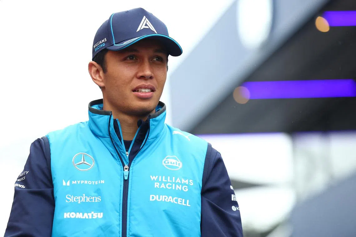 FILE PHOTO: Formula One F1 - Dutch Grand Prix - Circuit Zandvoort, Zandvoort, Netherlands - August 24, 2024 Williams' Alexander Albon before practice REUTERS/Lisi Niesner/File Photo
