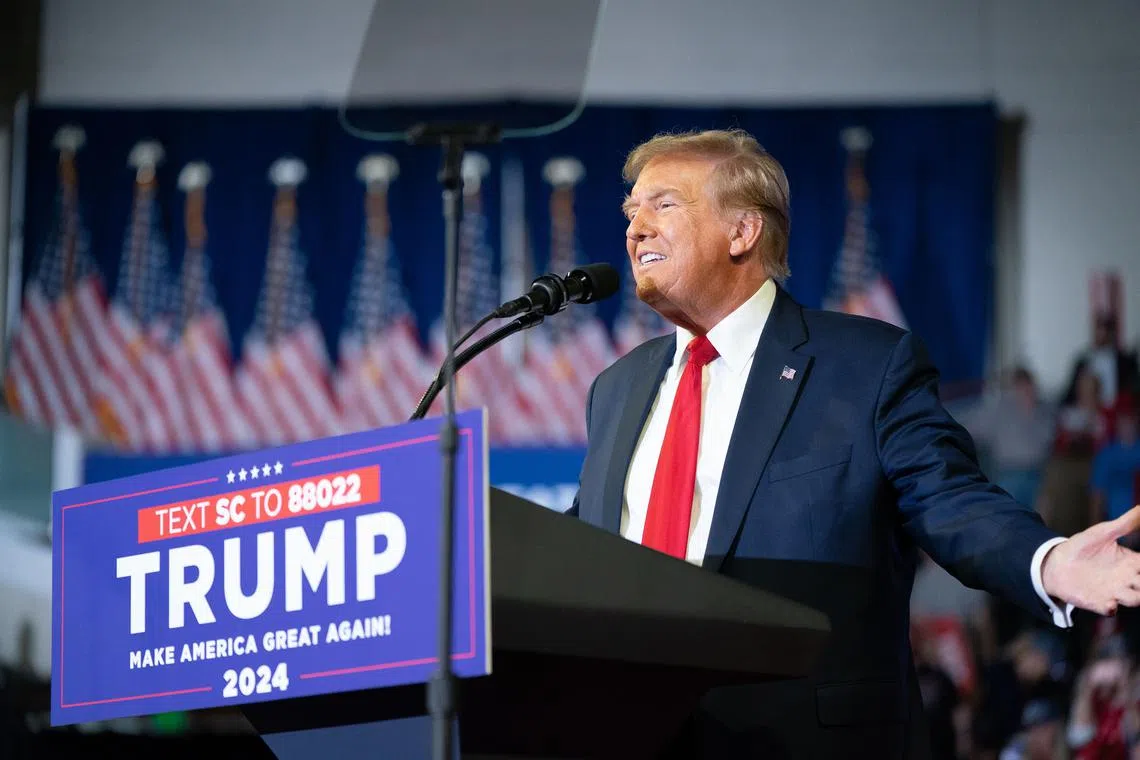 Polls show Donald Trump in a commanding position in South Carolina.