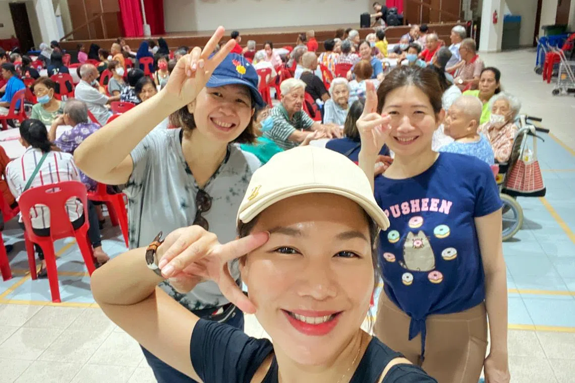 Host-actress Belinda Lee spends her weekends volunteering at community centres.
