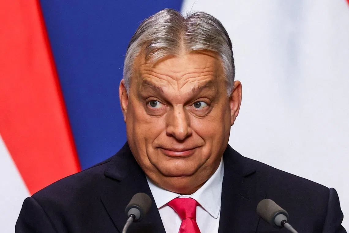 Hungarian Prime Minister Viktor Orban holds an international press conference in Budapest, Hungary, January 5, 2026. REUTERS/Bernadett Szabo