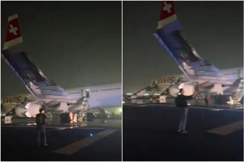 Swiss International says 5 injured after flight aborts take-off in Delhi