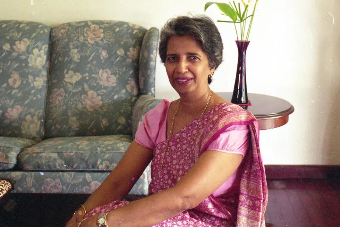 Mrs Leaena Tambyah was a social worker and well-known advocate for the disabled with the Asian Women’s Welfare Association.