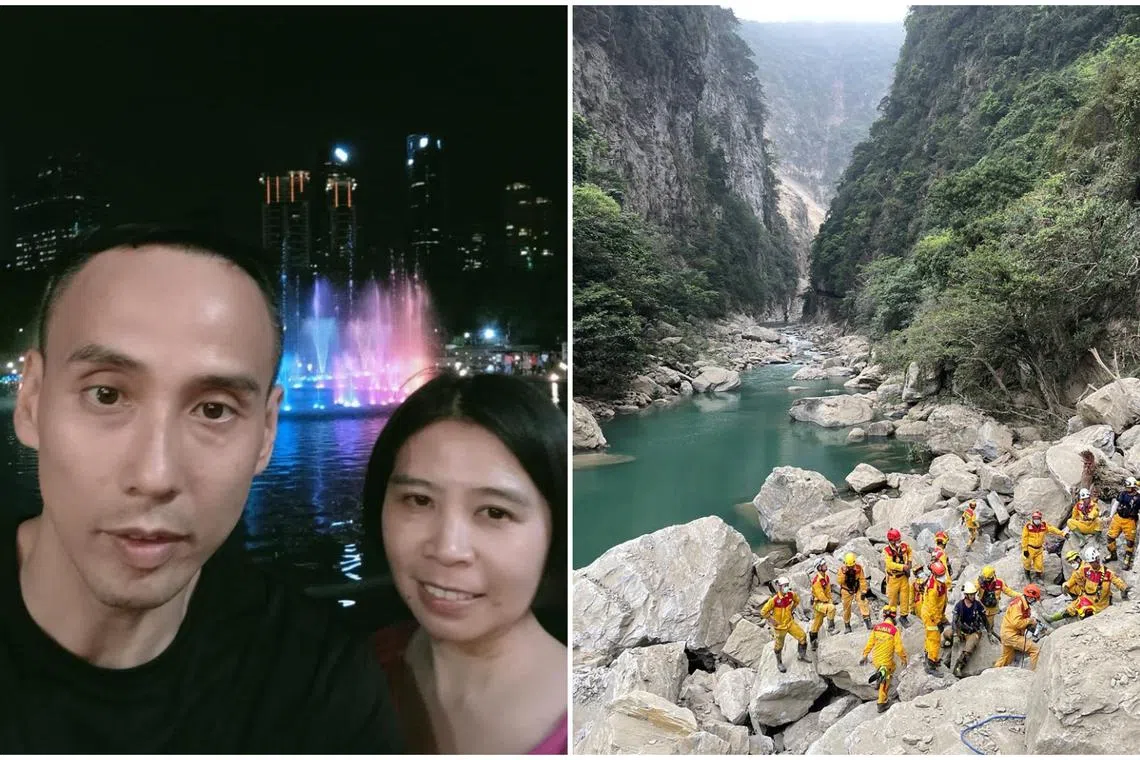 The couple, Neo Siew Choo and Sim Hwee Kok, had boarded Taroko Gorge tour bus 310 at around 6.30am on April 3 but alighted halfway through.