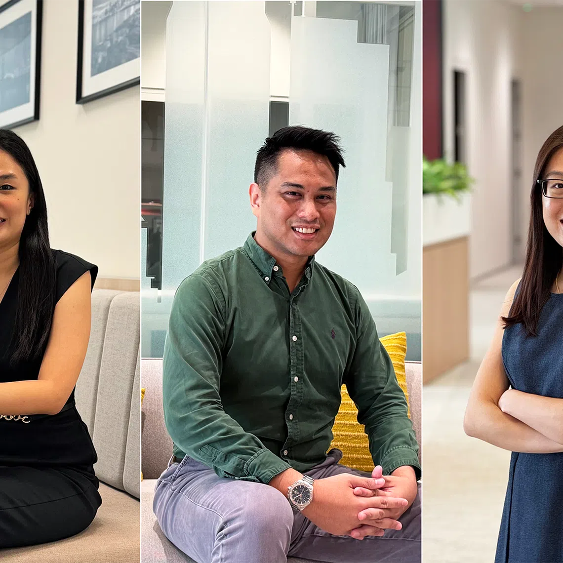 (From left) Ms Lin Lee, Dr Esdy Rozali and Ms Tan Pei Lin exemplify what is possible when trust and flexibility shape the work environment at Novartis Singapore. PHOTOS: NOVARTIS SINGAPORE